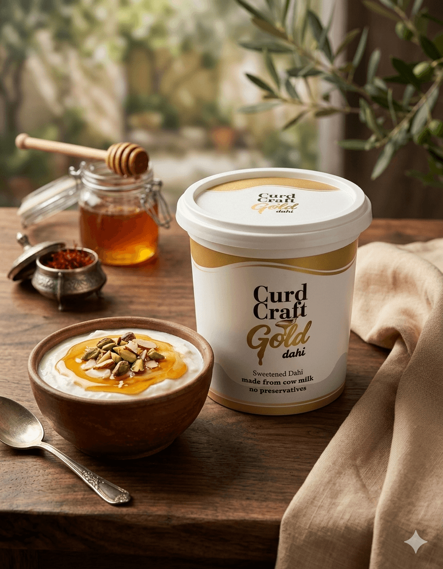 Gold Dahi in packaging