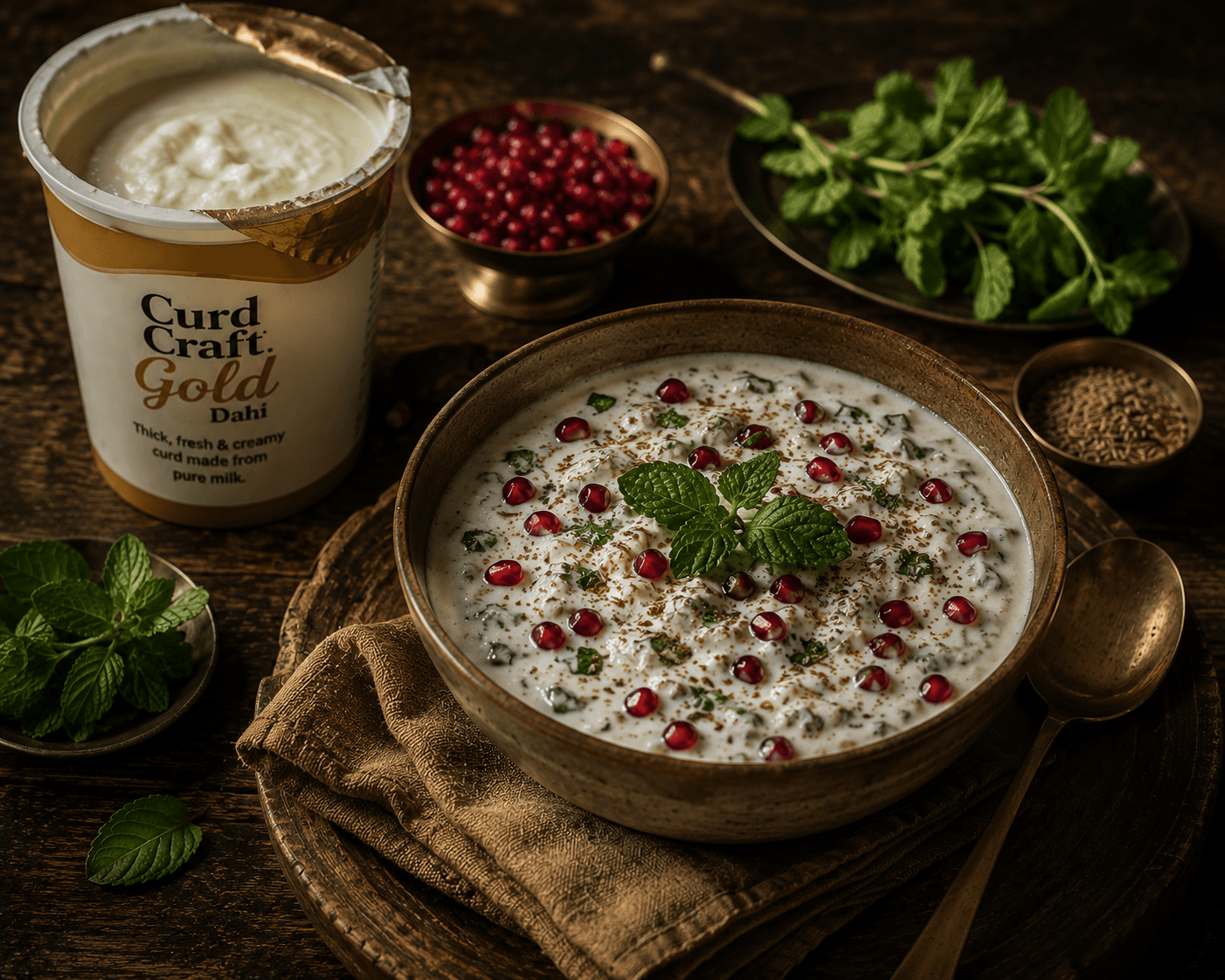Pomegranate & Wild Mint Raita